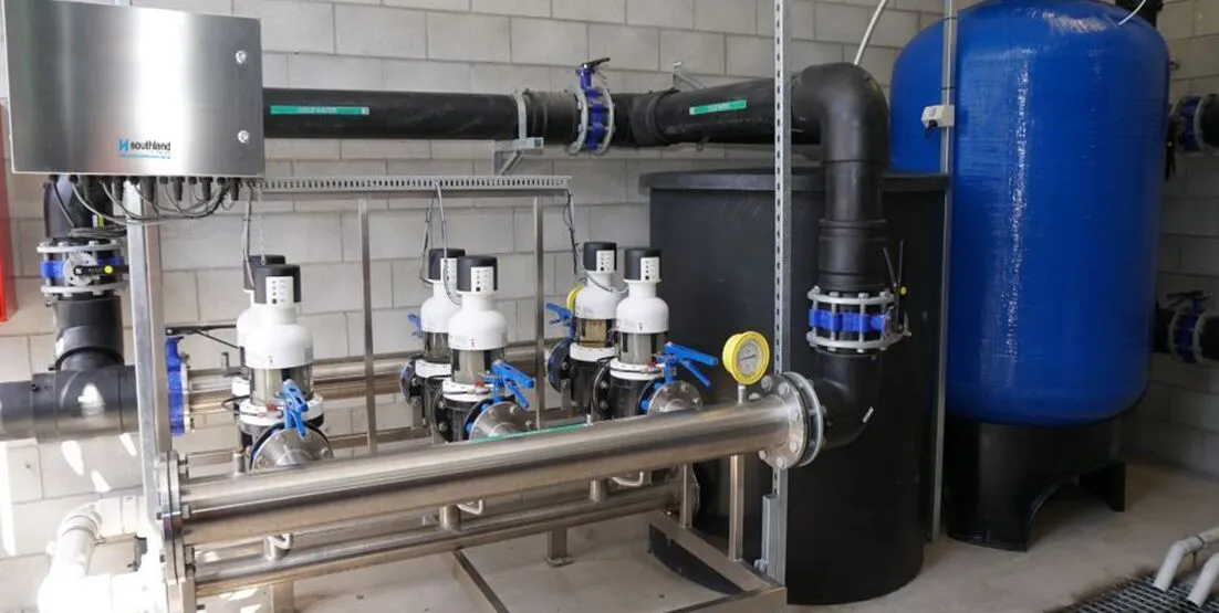 sunshine-coast-uni-hospital-judo-2 Photo of water treatment system installed into a plant room of the hospital