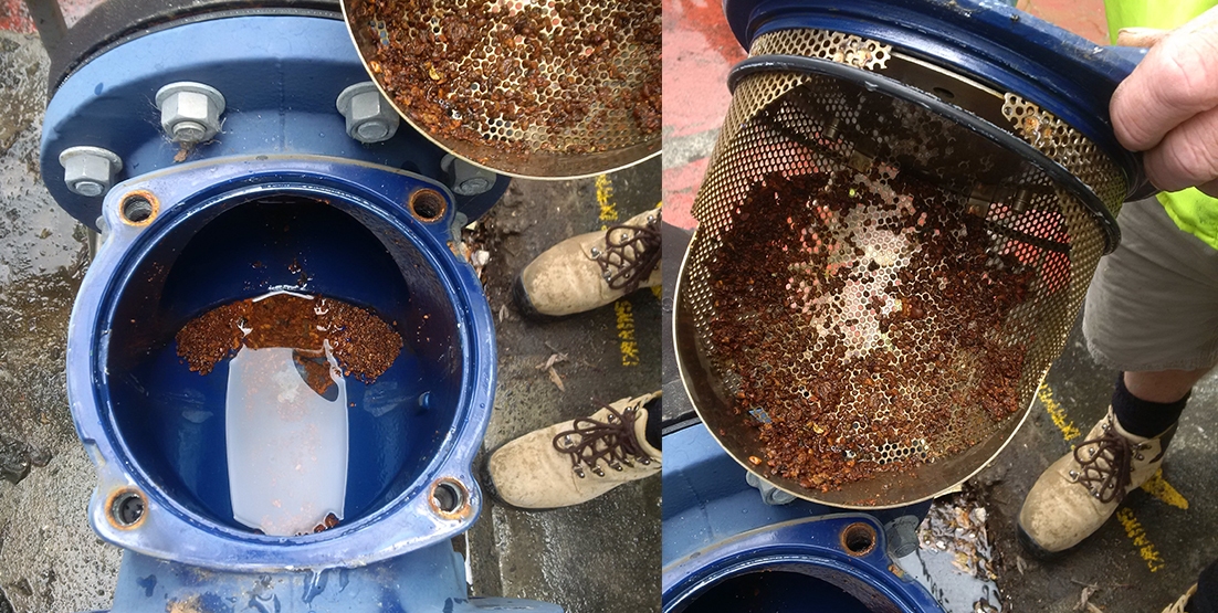 Bega-lenah-valley-sediment Photo of sediment caught in filter