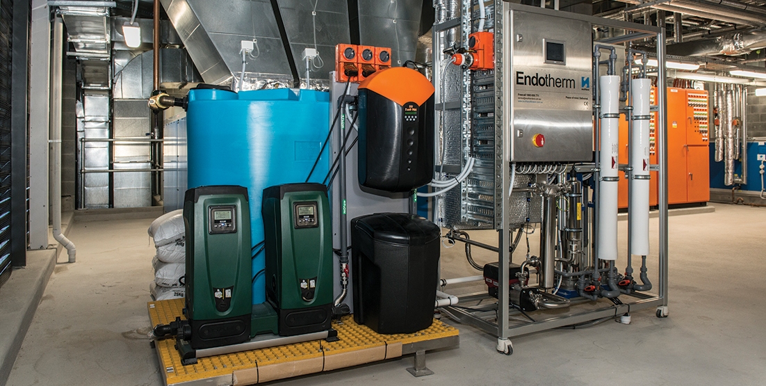 armidale-hospital-endotherm-plant-room 1 Photo of Reverse Osmosis system in plant room of hospital