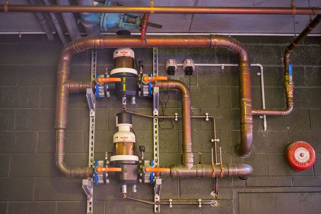 woolstore – judo photo of judo water filtration system on the wall