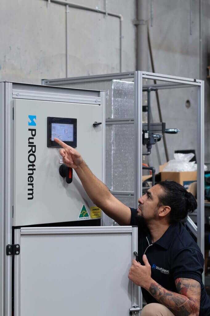 PuROtherm-Aus-Made-8-smf Southland Filtration design engineer working on the PuROtherm Micro